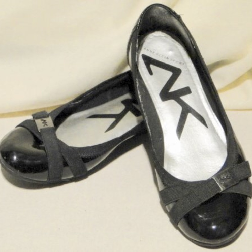 Anne Klein Black Flats